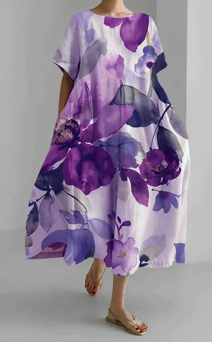 Purdie - Langes Kleid in Übergröße für Damen