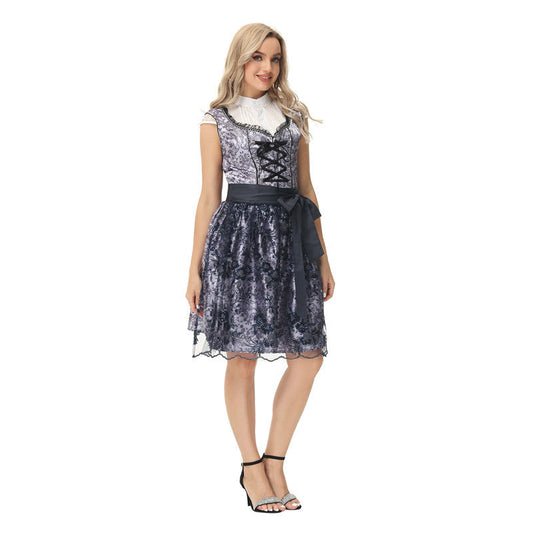 Briley - Traditionelles Oktoberfest-Kleid mit kurzen Ärmeln für Damen