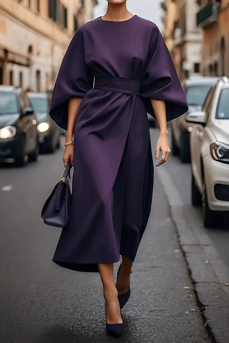 Elena - Schickes, lockeres Damenkleid mit Gürtel