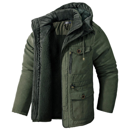 Daren - Weiche Herrenjacke mit Kapuze