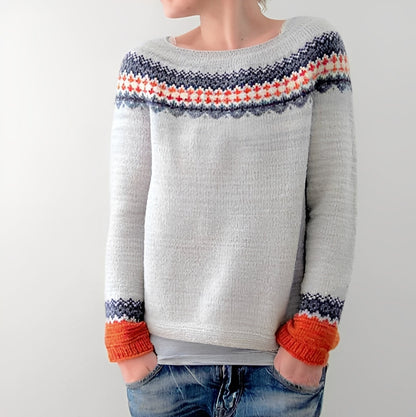 Christiana - Traditioneller Damenpullover mit Muster