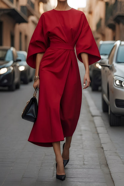 Elena - Schickes, lockeres Damenkleid mit Gürtel
