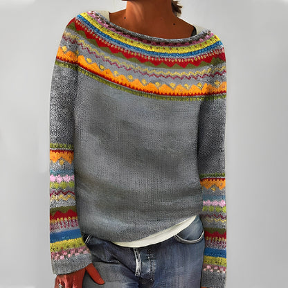 Christiana - Traditioneller Damenpullover mit Muster