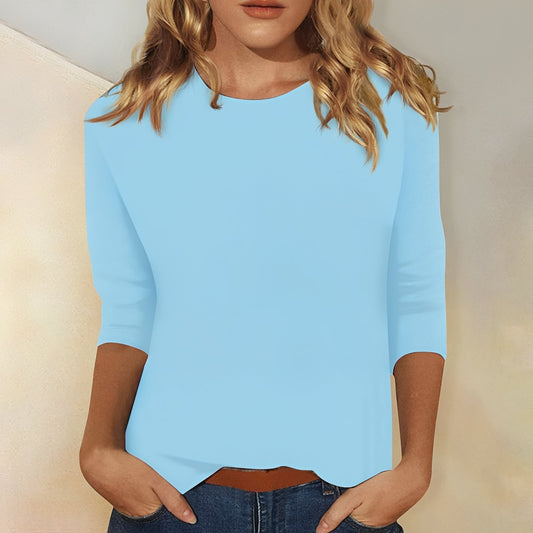 Kathryn - Damen Shirt mit 3/4-Ärmeln, locker