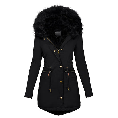 Camilla - Schicke, warme Damenjacke mit Fell