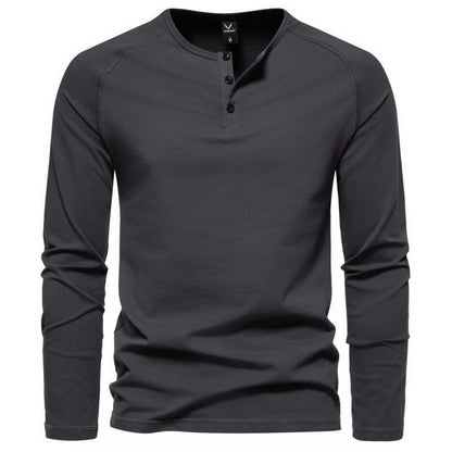 Malcom - Bequemes und einfaches Herren-Langarmshirt