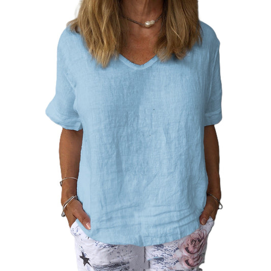 Cearra - Lässiges bequemes Shirt für Damen