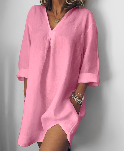 Bethanie - Schlichtes Langarmshirt mit V-Ausschnitt für Damen