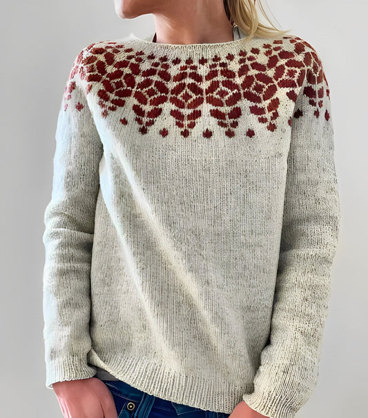 Christiana - Traditioneller Damenpullover mit Muster