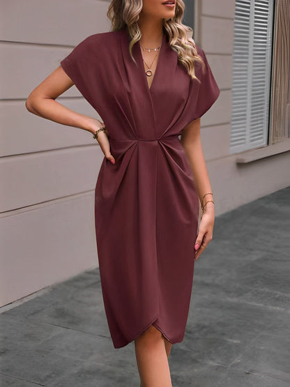 Kaye – Wickelkleid in Midi-Länge
