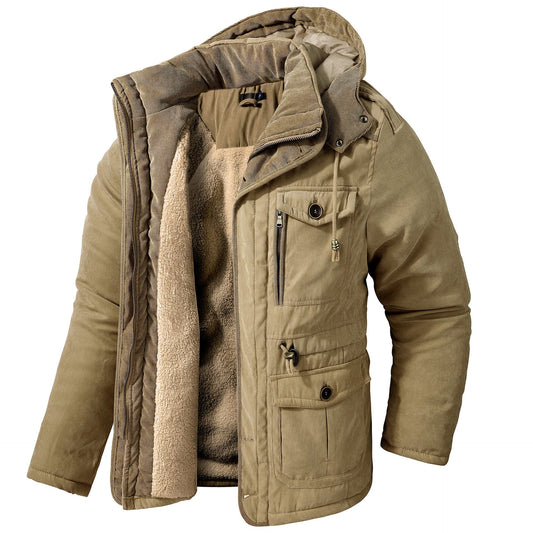 Daren - Weiche Herrenjacke mit Kapuze
