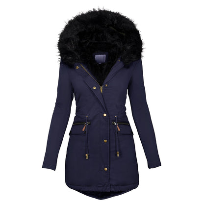 Camilla - Schicke, warme Damenjacke mit Fell
