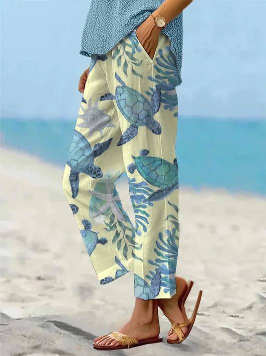 Sandra - Lässige lockere Strandhose für Damen