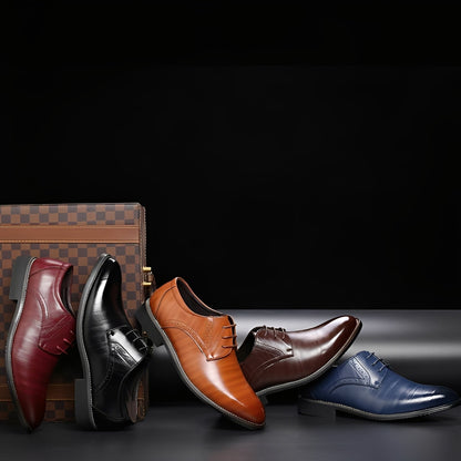 Desmond - Modische Lederschnürschuhe mit Lochverzierungen für Herren