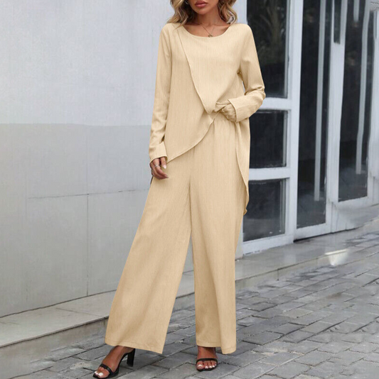 Ruth - Elegantes Set mit unregelmäßigem Saum für Damen
