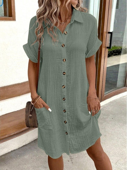 Astoria - Sommerhemdkleid mit Knöpfen für Damen
