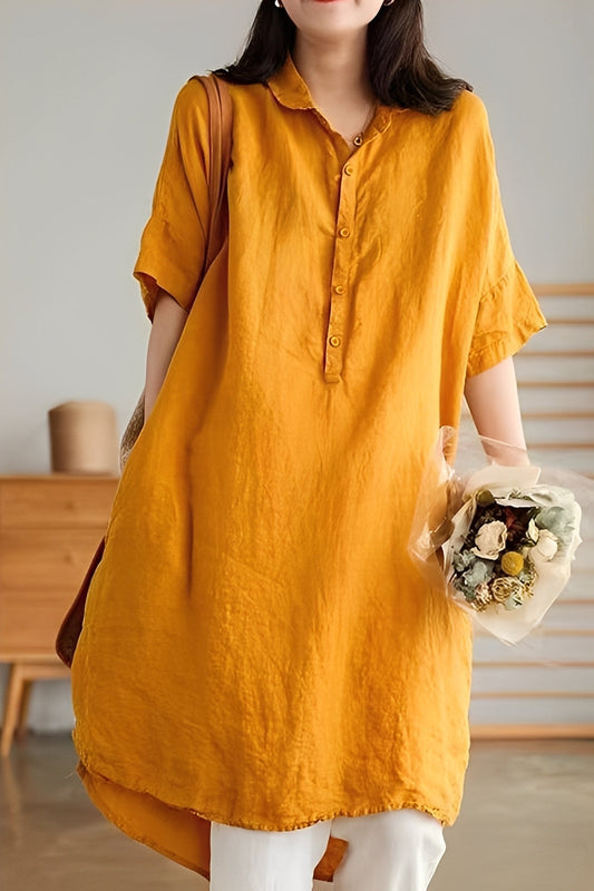 Krystina - Leichtes Leinenkleid für Damen