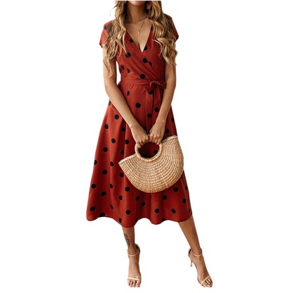 Danielle - Lässiges Kleid mit Polka-Dots für Damen