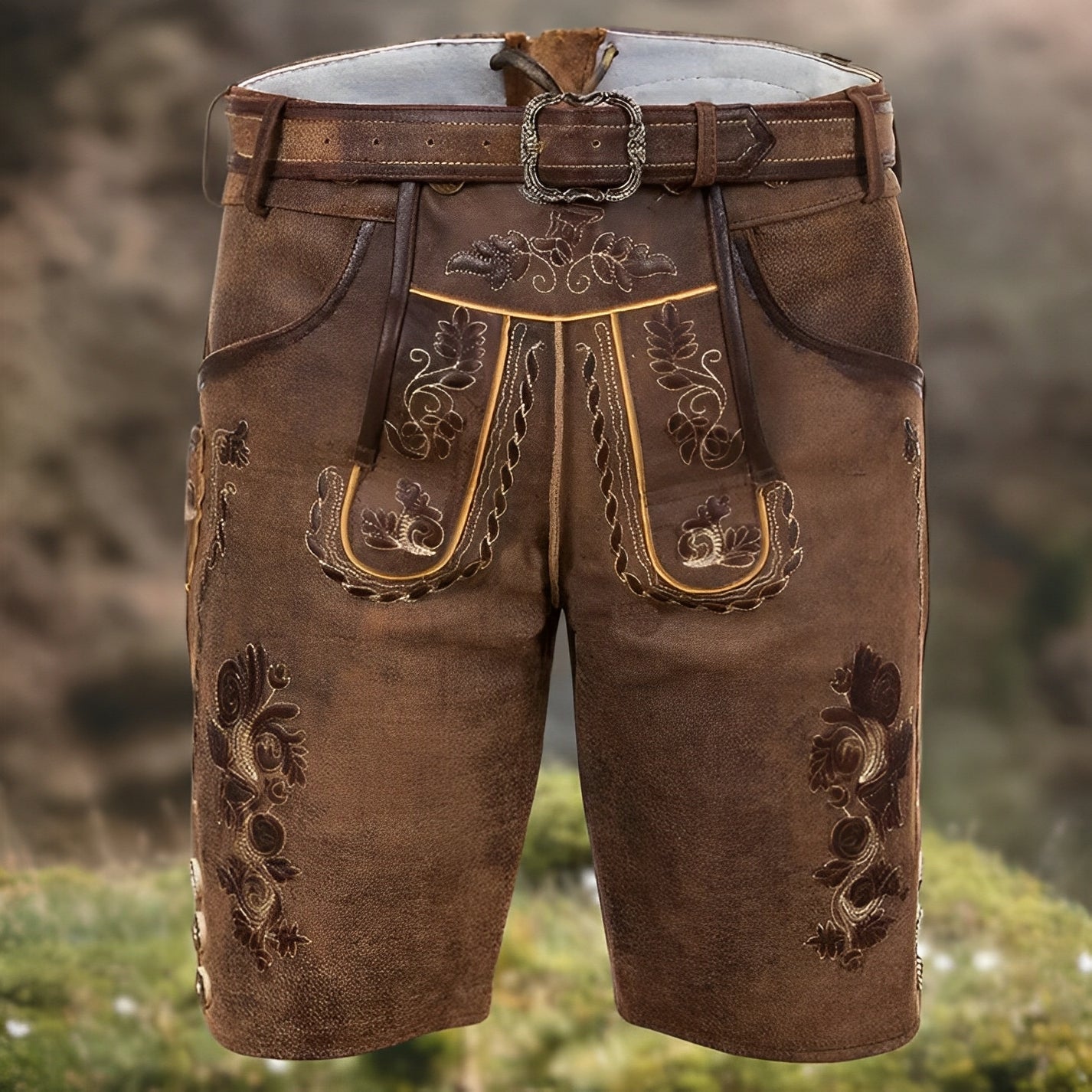 Jeffery - Besondere Lederhose für Männer fürs Oktoberfest