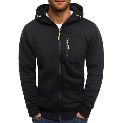 Allen - Moderne Herren-Fleecejacke mit Kapuze