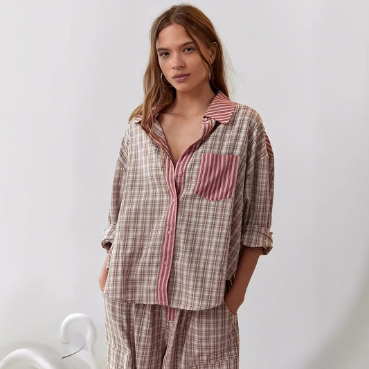 Elenora - Komfortables, lässiges Damen-Pyjama-Set, zweiteilig