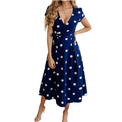 Danielle - Lässiges Kleid mit Polka-Dots für Damen