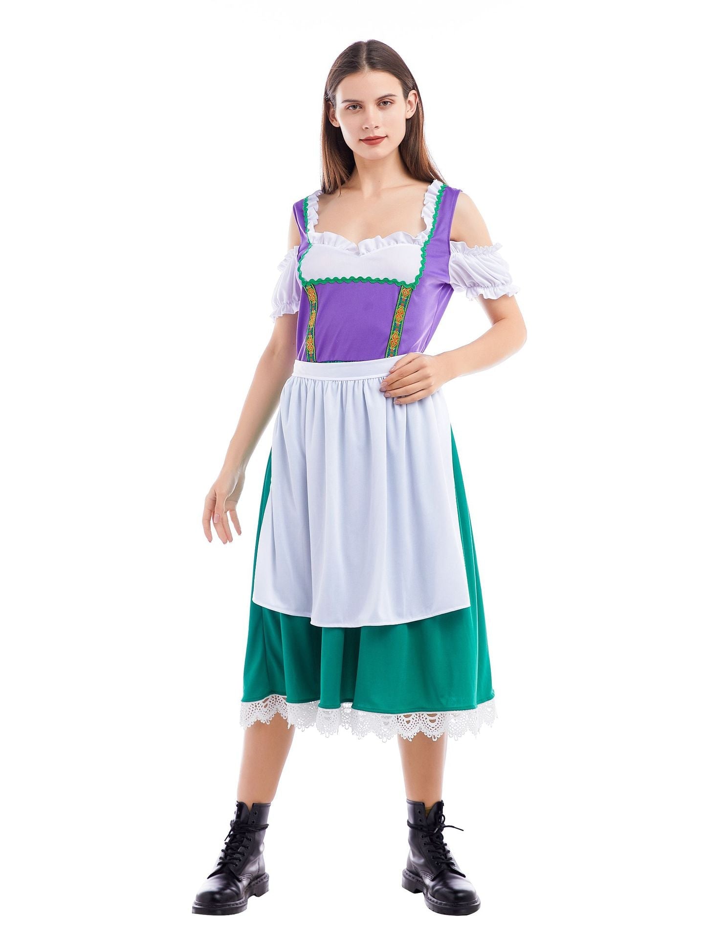Charisse - Eng anliegendes Damen-Midikleid für das Oktoberfest