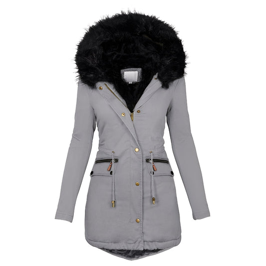 Camilla - Schicke, warme Damenjacke mit Fell