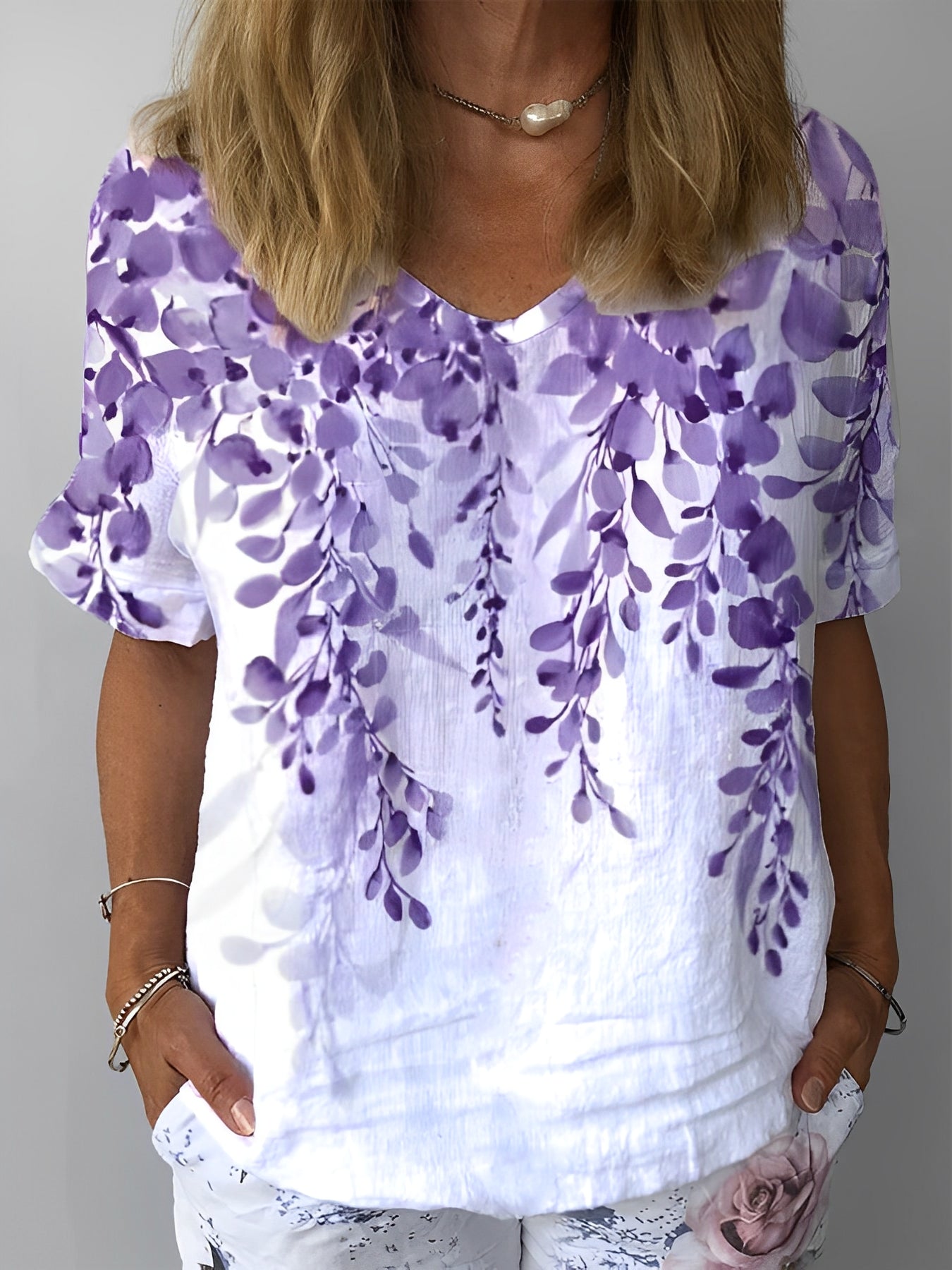 Jayleen - Lässige Bluse mit Blumenprint für Damen