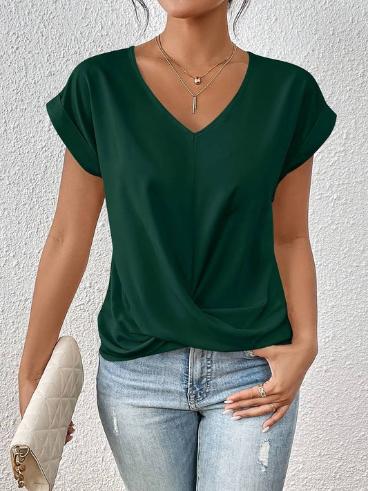 Zinnia – Lockeres Kurzarm-T-Shirt