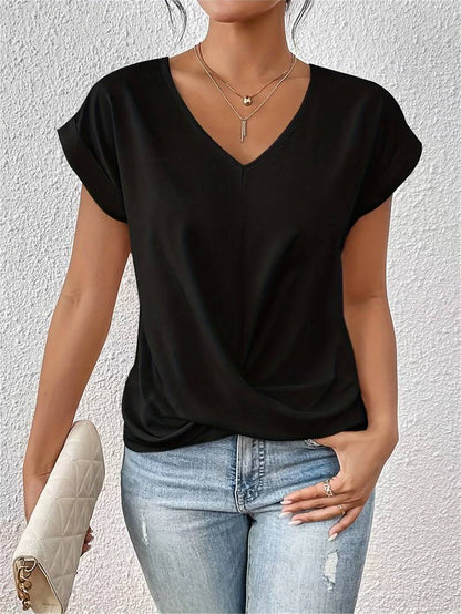 Zinnia – Lockeres Kurzarm-T-Shirt
