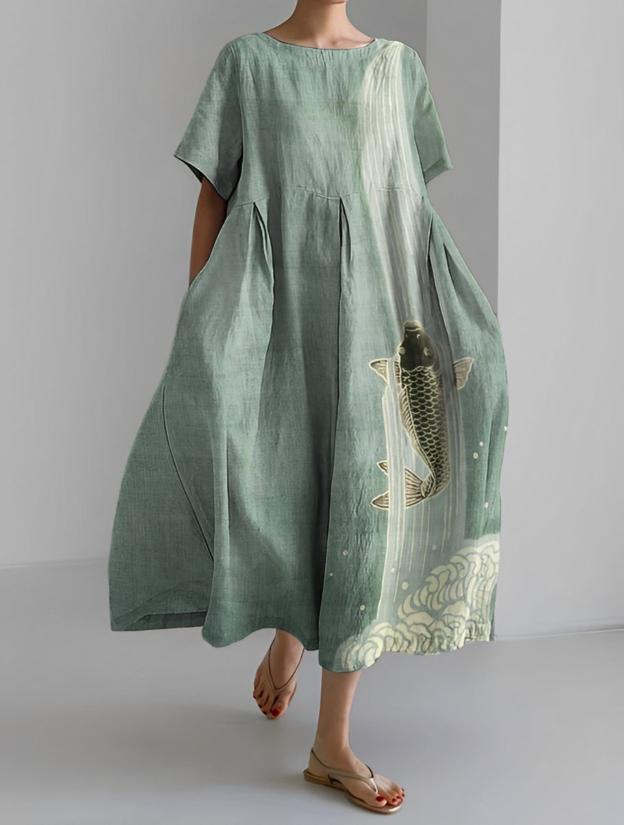 Purdie - Langes Kleid in Übergröße für Damen