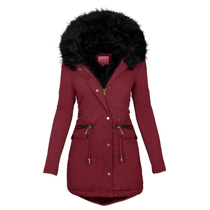 Camilla - Schicke, warme Damenjacke mit Fell