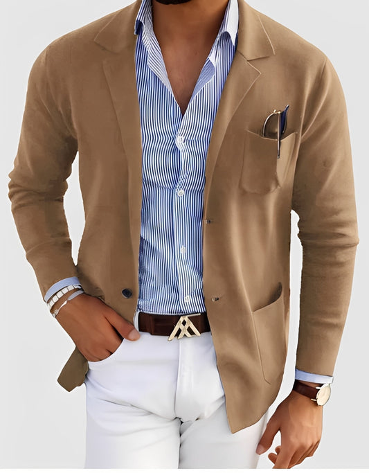 Giffard - Elegante Herrenwolljacke mit doppelter Knopfleiste