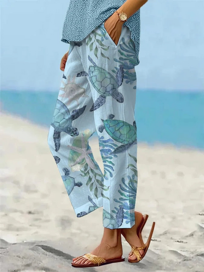 Sandra - Lässige lockere Strandhose für Damen