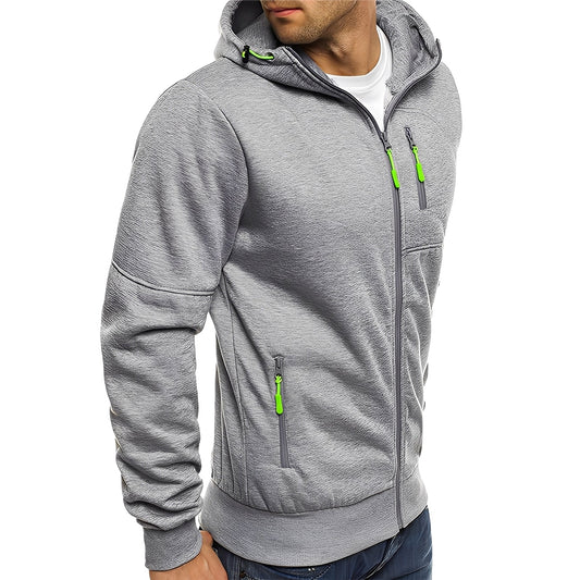 Allen - Moderne Herren-Fleecejacke mit Kapuze