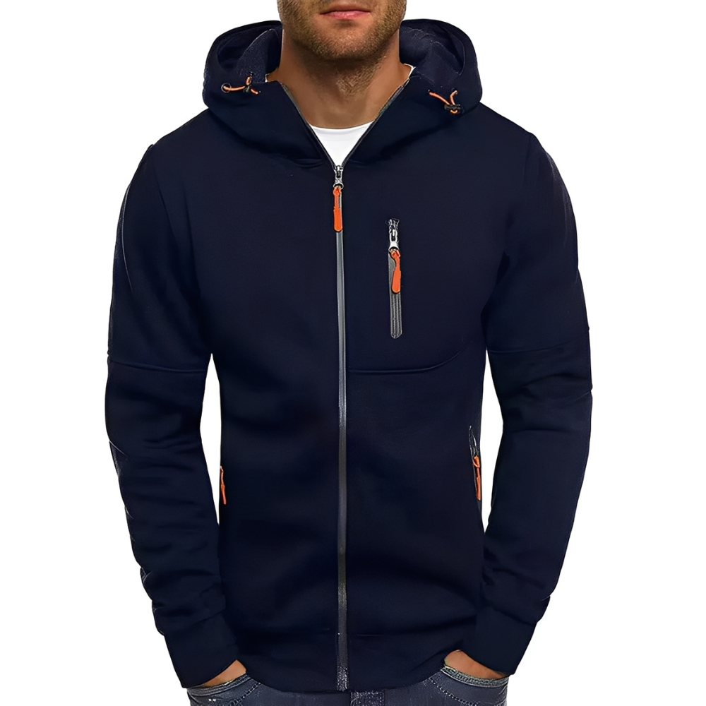 Miller - Bequeme Männerjacke mit Kapuze und Reißverschluss