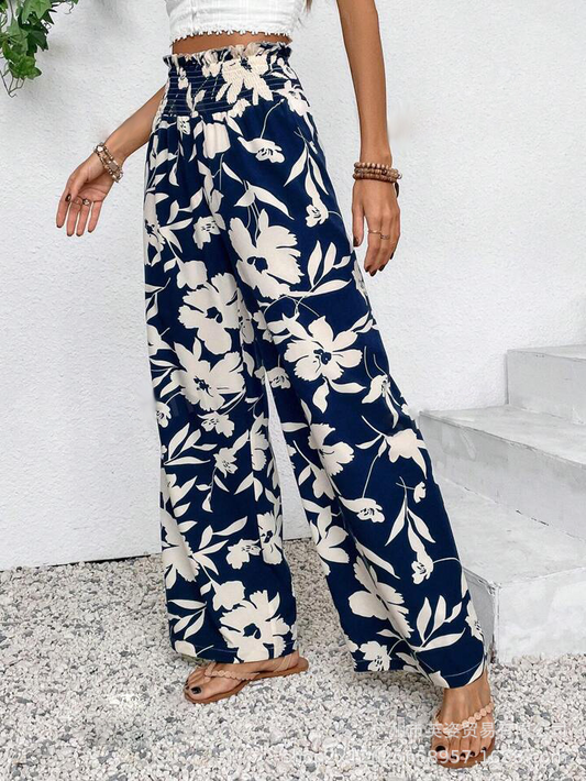 Sharise - Hoch taillierte Hose mit weitem Bein für Damen