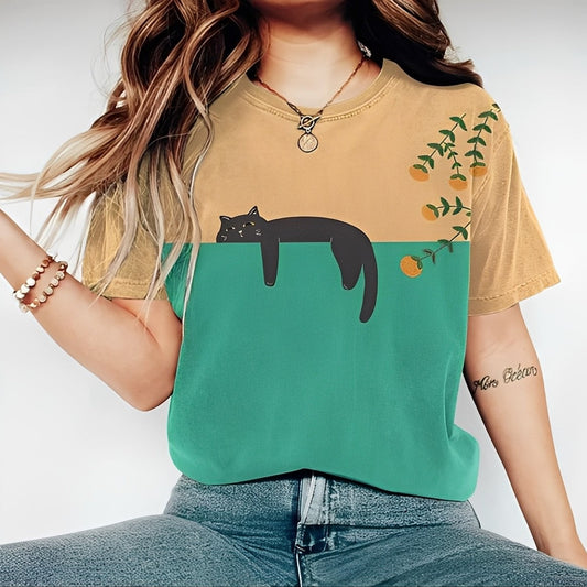 Alvina - Gemütliches Damen-T-Shirt mit Design