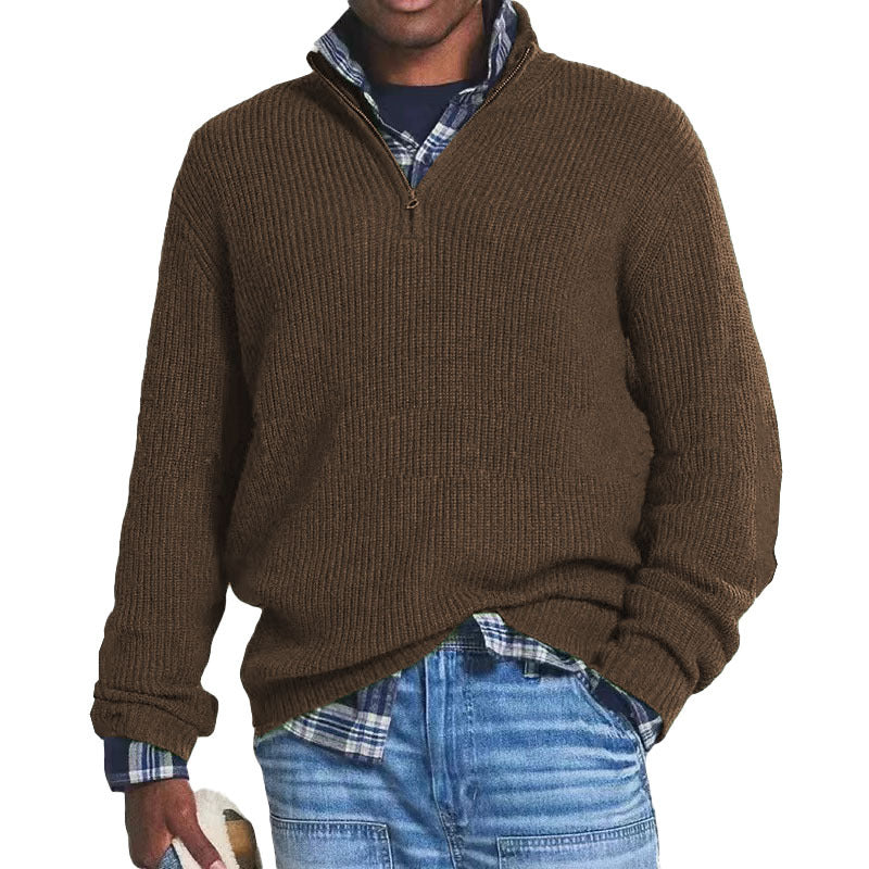 Charlton - Gemütlicher Herrenpullover aus Kaschmir mit Reißverschluss