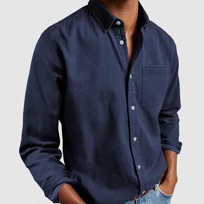Blake - Gemütliches Herren-Langarmshirt mit Kragen