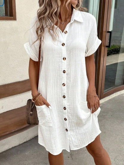 Astoria - Sommerhemdkleid mit Knöpfen für Damen