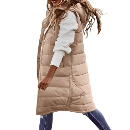 Brenna - Elegante lange Damen-Daunenjacke