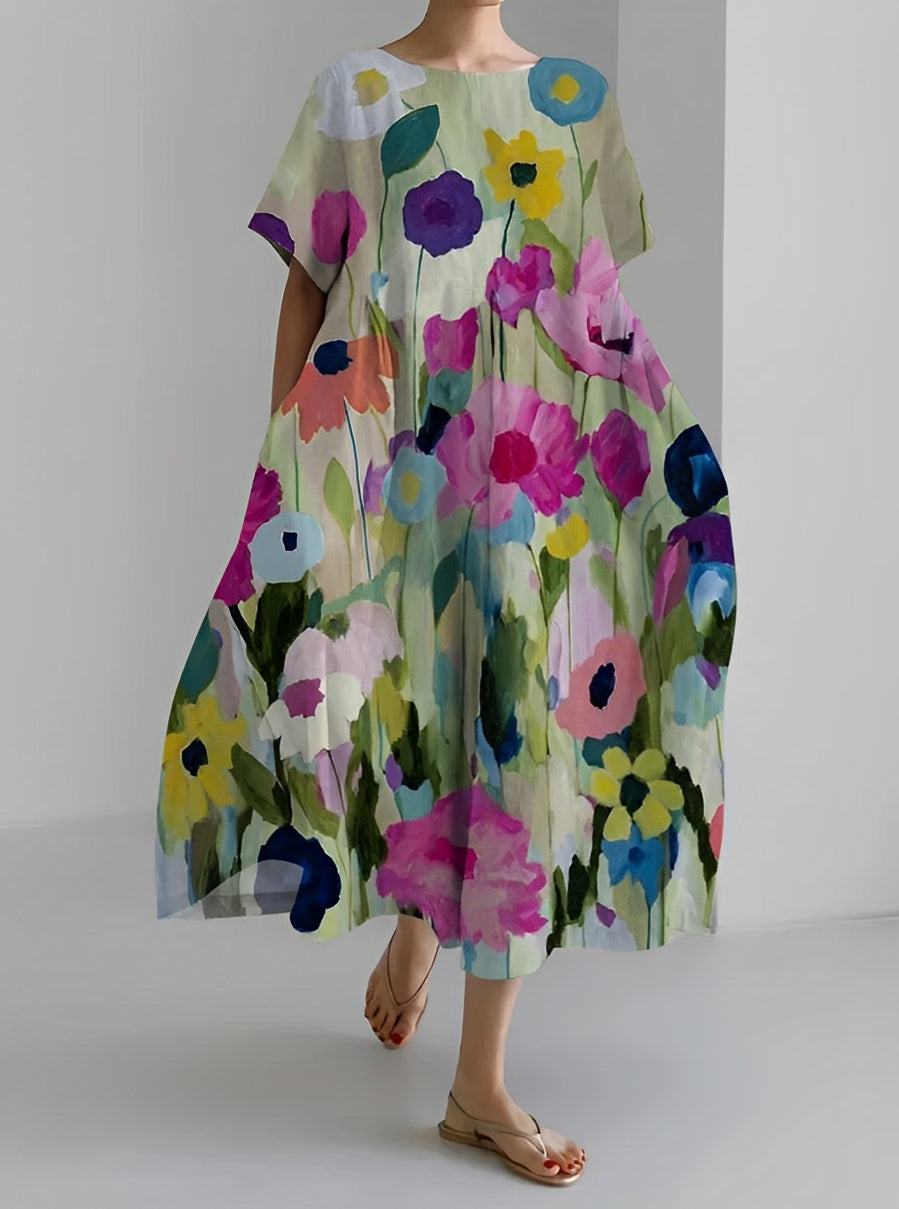 Purdie - Langes Kleid in Übergröße für Damen