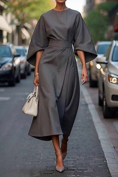 Elena - Schickes, lockeres Damenkleid mit Gürtel