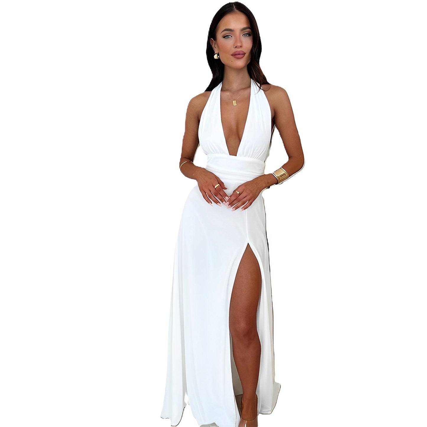 Clemency - Modisches Neckholder-Kleid für Damen