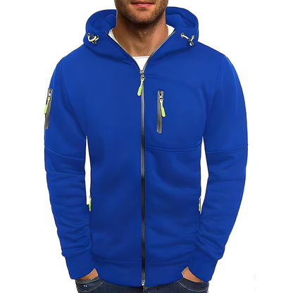 Miller - Bequeme Männerjacke mit Kapuze und Reißverschluss
