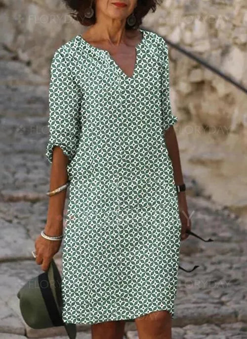 Sunniva - Midikleid Mit Halben Ärmeln