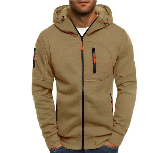 Miller - Bequeme Männerjacke mit Kapuze und Reißverschluss
