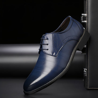 Desmond - Modische Lederschnürschuhe mit Lochverzierungen für Herren